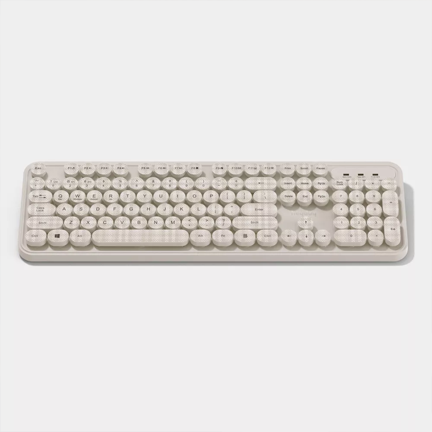 Clavier Pleine Taille Touches Rondes Design Original Pour Bureau