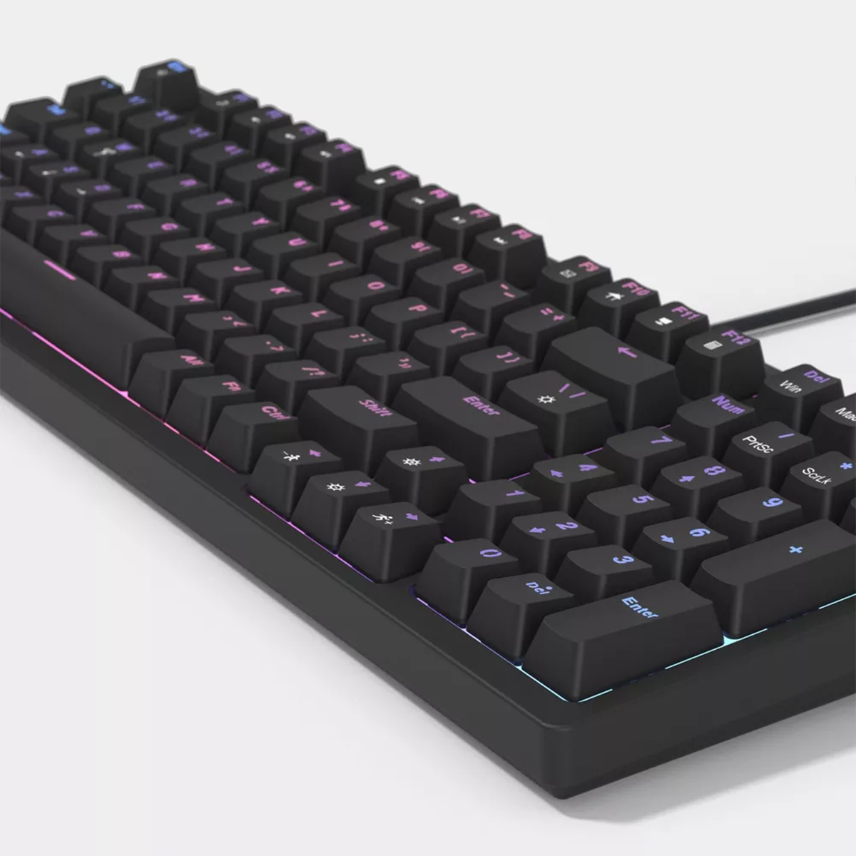 Clavier Mécanique Pleine Taille Avec Pavé Numérique Pour Travail et Jeu