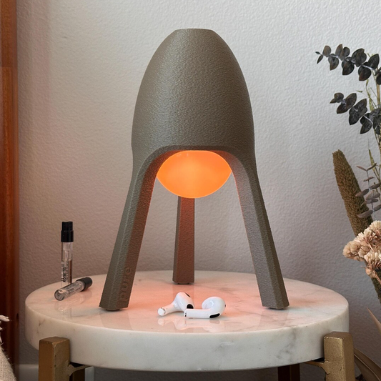 Lampe de table sans fil style Mid‑Century Modern avec télécommande