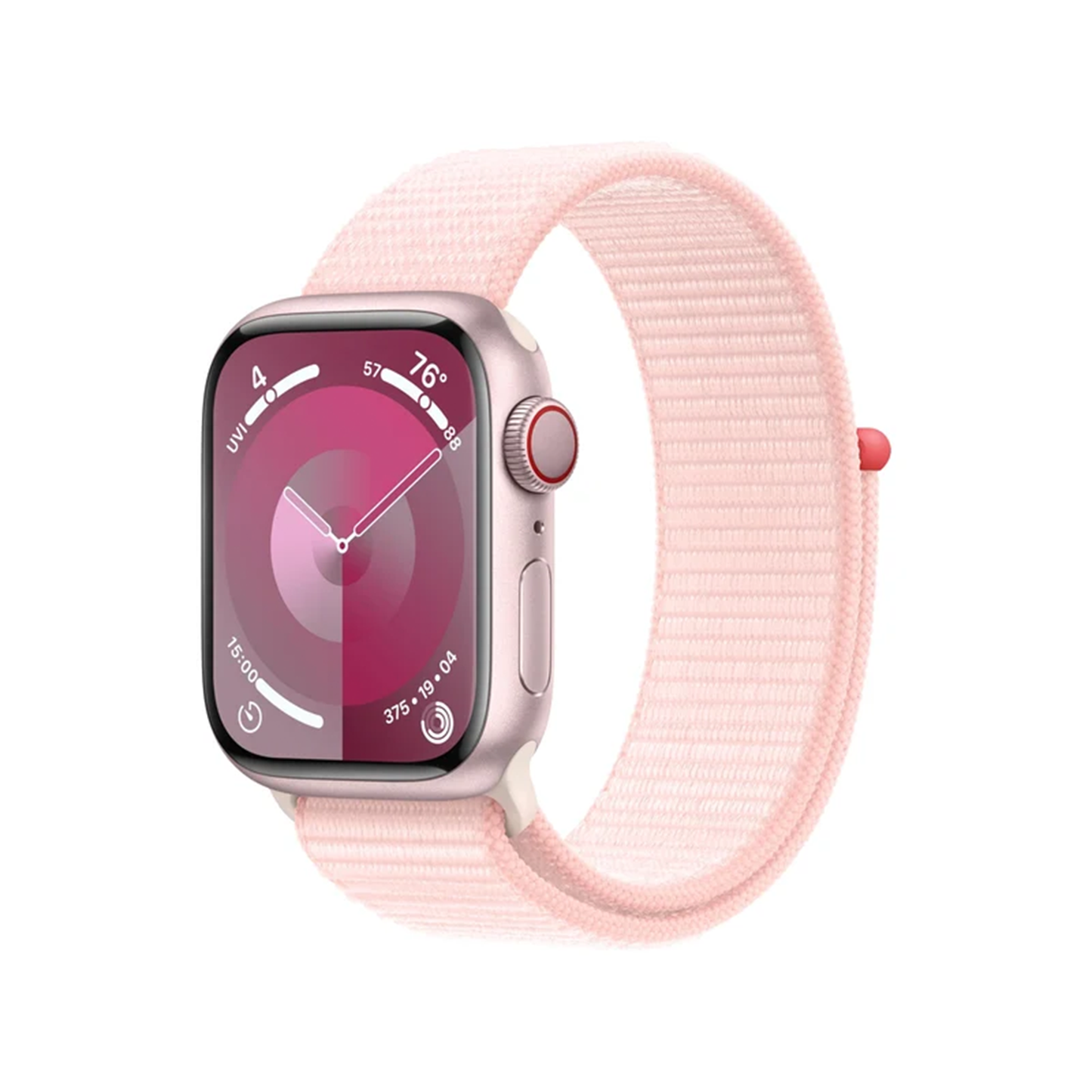 Montre connectée 41 mm boîtier aluminium avec bracelet boucle sport