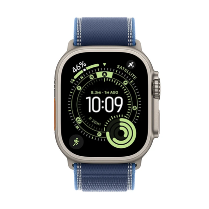 Montre connectée robuste écran large avec bracelet tissé sport